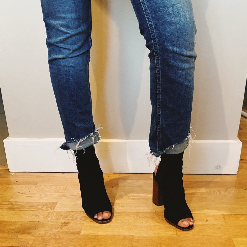 Black suede chunky heel from ALDO